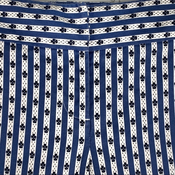 EUC-VINTAGE 90s Ann Taylor Loft, Stretch, Printed, Cropped,Pockets,St Leg Pants - Picture 6 of 14